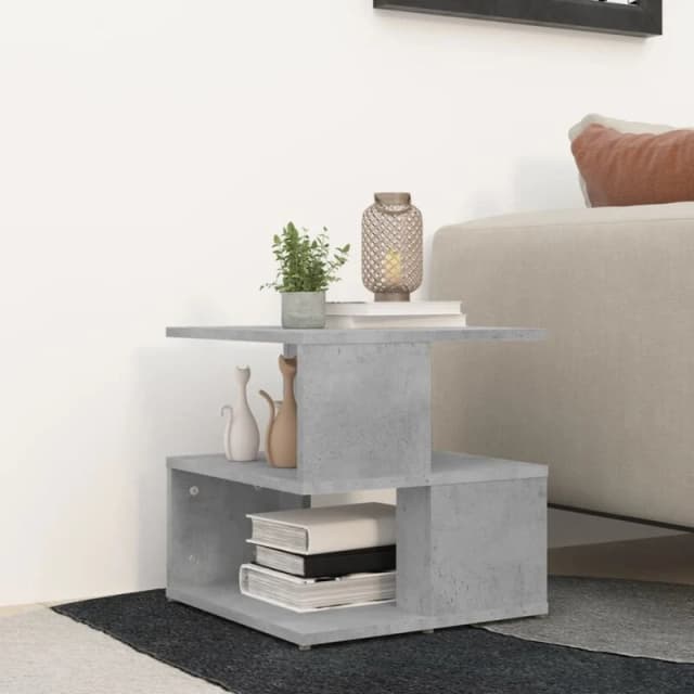 VIDAXL Vidaxl - Side Table Concrete Grey 40x40x40cm Engineered Wood 8720286542187