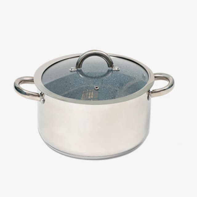 Durastone Professional Stainless Steel Stock Pot Silver unisex