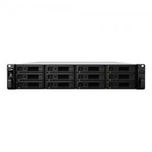 Synology RX1217RP disk array Rack (2U) Black Gray
