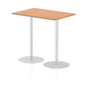 Italia Poseur Table Rectangle 1200/800 Top 1145 High Oak
