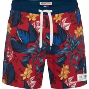 Tommy Jeans Tjm Tropical Print Beach Short - Multi