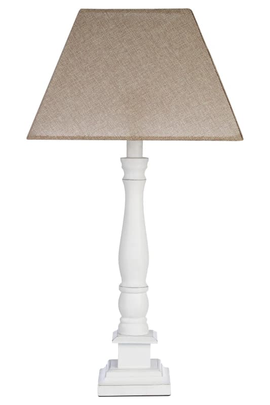 Premier Housewares Interiors by Premier Maine Table Lamp with EU Plug Beige