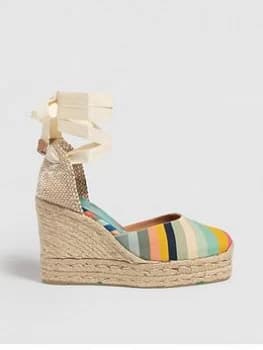 Castaner Paul Smith For Castaner Stripe Canvas Wedge - Multi