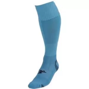 Precision Childrens/Kids Pro Plain Football Socks (12 UK Child-2 UK) (Sky Blue)