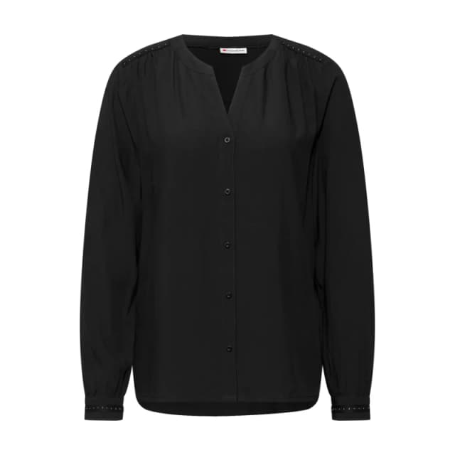 cecil Womens button-up tunic blouse Cecil Uni Noir Female 34