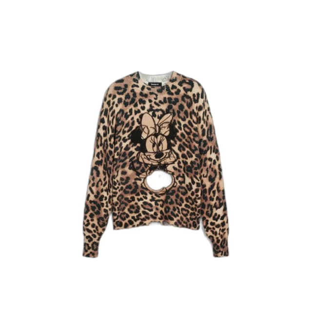 Desigual Woman sweater Desigual Minnie Marron Female L