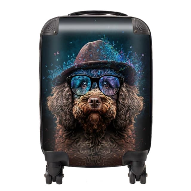 Warren Reed Designer Labradoodle Dog Splashart Suitcase - Large