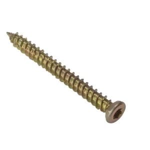 ForgeFix Concrete Frame Screw Torx Compatible High-Low Thread ZYP 7.5 x 42mm Bag 10