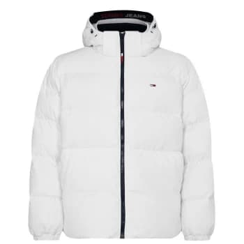 Tommy Jeans Padded Down Jacket - White YBR