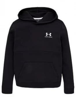 Urban Armor Gear Boys Cotton Fleece Hoodie, Black, Size 13 Years