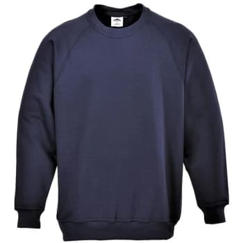 B300DNRL - sz L Roma Sweatshirt - Dark Navy - Portwest