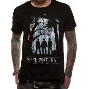 Supernatural - Group Outline (Unisex) Black Small