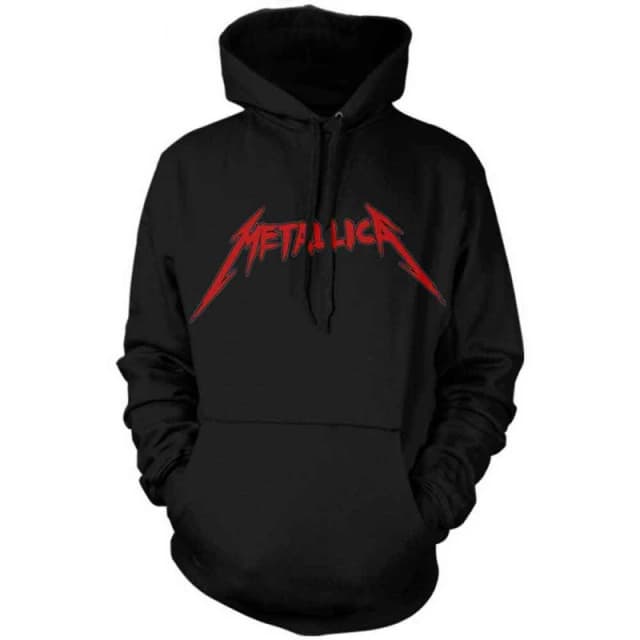 Metallica Mens Screaming Skull Hoodie in Black Size: Small Black Male S