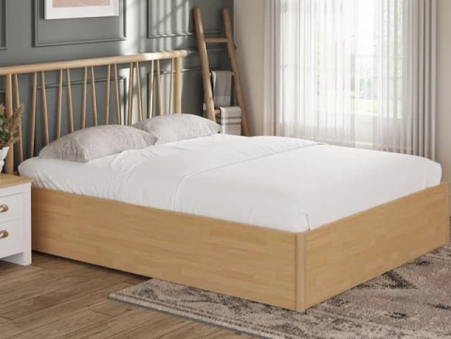 GFW GFW Fusem Spindle Double End Lift Ottoman Bed - Oak