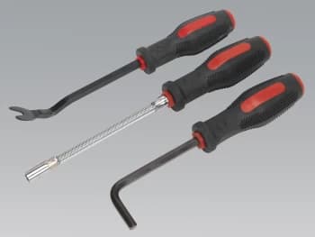 Sealey VS5213 Trim, Brake & Hose Clip Tool Set 3pc