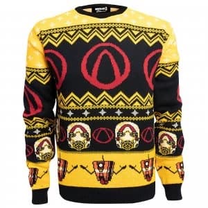 Borderlands Lock Load Loot Christmas Knitted Jumper- Black - L
