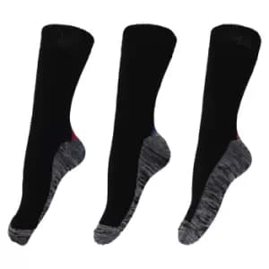 Mens Self-Heating Functional Work Socks (3 Pairs) (6-11 UK) (Black)