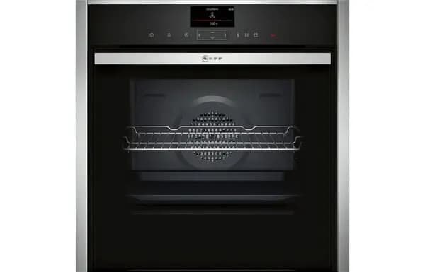 Neff B57VS24H0B Built In Electric Pyrolytic Oven in Stainless Steel 71L S H