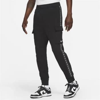 Nike Repeat Fleece Cargo Pants Mens - Black/White