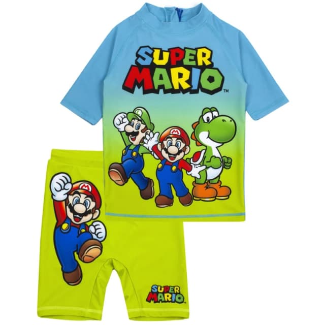Nintendo 2 Piece Swim Set Blue
