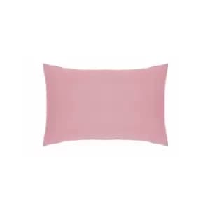 Belledorm Easycare Polycotton Percale 200 Thread Count Housewife Pillow Case, Blush