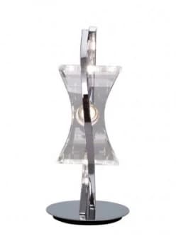 Table Lamp 1 Light G9 Looped Frame, Polished Chrome