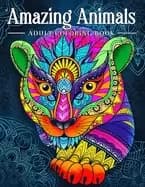 amazing animals adult coloring book stress relieving mandala animal designs