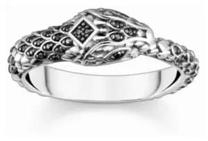 Thomas Sabo TR2419-643-11-60 Ring Blackened Snake Rebel At Jewellery