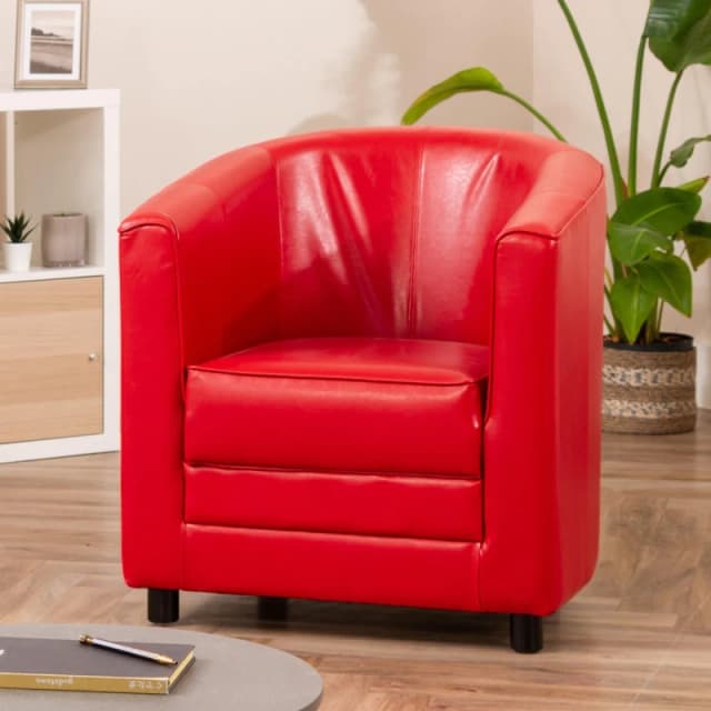 Artemis Home Aspen Tub Chair in Red Red Unisex