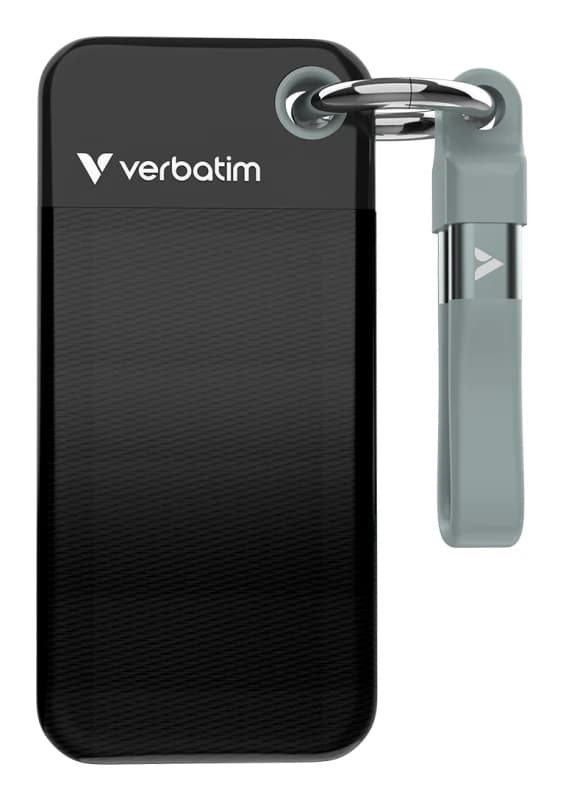 Verbatim Verbatim Pocket 1TB External SSD hard drive USB C (USB 3.2 2nd gen) Black, Grey 32190 32190