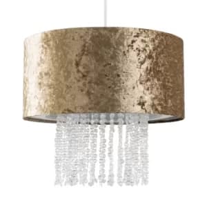Value Essentials Boland Velvet Pendant Shade in Dusky Gold