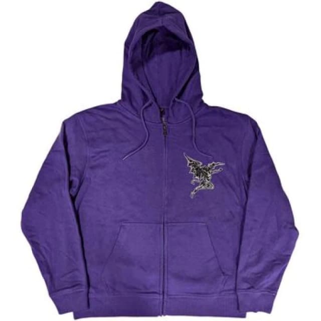 Black Sabbath Black Sabbath Henry Logo Full Zip Hoodie in Purple Size: Medium Purple M Unisex 5063425872299