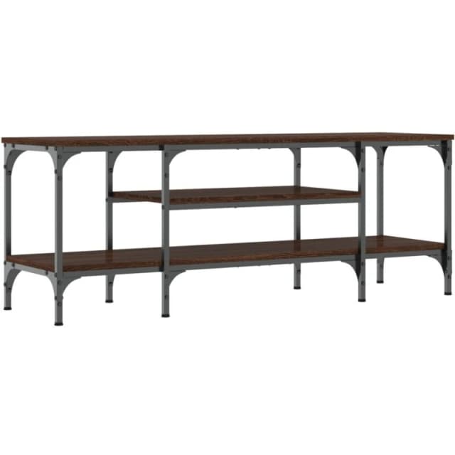 VIDAXL TV Cabinet Brown Oak 121x35x45cm Engineered Wood&Iron Vidaxl 8720845774240