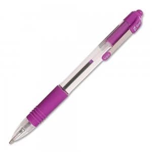 Zebra Z-Grip Retractable Ballpoint Metal Clip Med Violt PK12