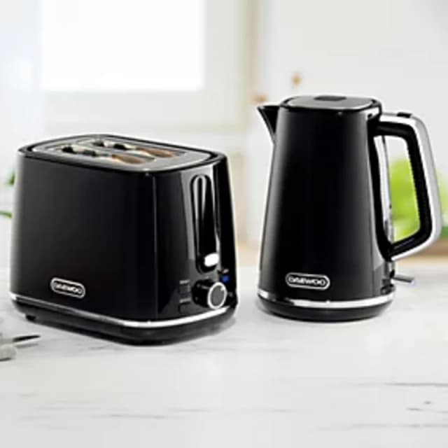 Daewoo SDA2682GE Stirling 1.7L Jug Kettle and 2 Slice Toaster