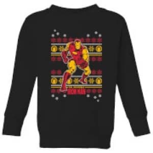 Marvel Iron Man Kids Christmas Sweatshirt - Black - 11-12 Years