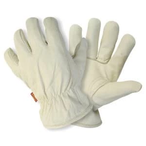 Briers Lined Leather Gardening Gloves - Medium