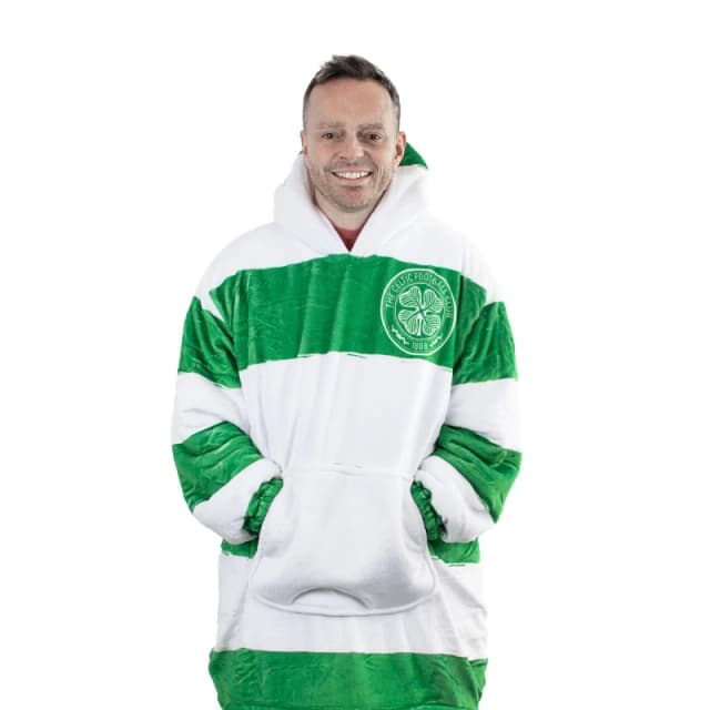 Team Football Officially Licensed Sherpa Fleece Hoodie for Adults Celtic FC unisex One Size