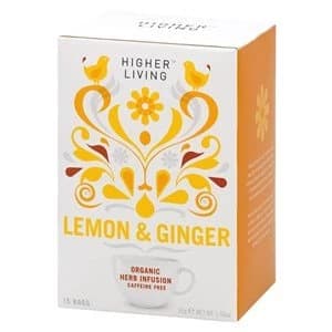 Higher Living Lemon and Ginger Tea 15bag