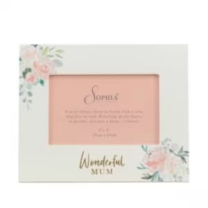 Peaches & Cream MDF Photo Frame 6" x 4" Wonderful Mum