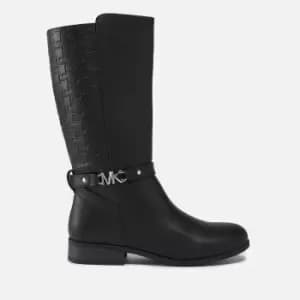 Michael Kors Girls Finley Drake Leather Boots - UK 1 Kids