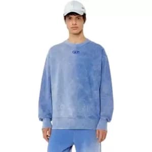 Diesel Distressed Effect Sweatshirt - Blue