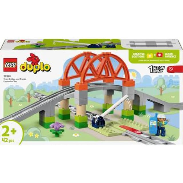 Lego Duplo Train Bridge And Tracks Expansion Set One Colour WBFZZ Unisex