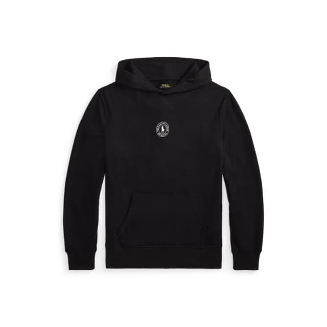 Polo Ralph Lauren Mens Puck Logo Pull Over Hoodie Polo Black male S
