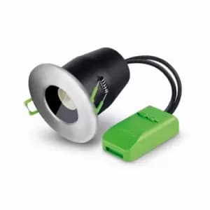 JCC Fireguard NG Mains Twist and Lock Unlamped Showerlight IP65 Brushed Nickel - JC010016-BN