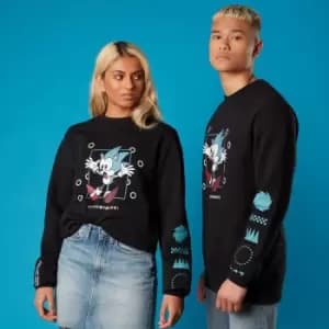 Run Through This! Sonic the Hedgehog Unisex Sweatshirt - Black - L - Black