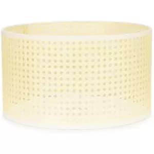 Minisun - Wicker Effect Lampshade Easy Fit Drum Shade Natural Living Room Bedroom Pendant Light - Large