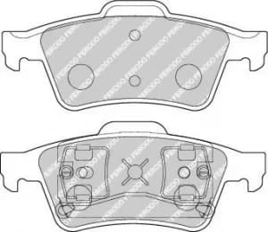Ferodo FDB1540 Brake Pad Set Rear Axle Premier Car