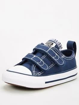 Converse Chuck Taylor All Star Ox 2v Infant Trainers - Navy/White, Size 5