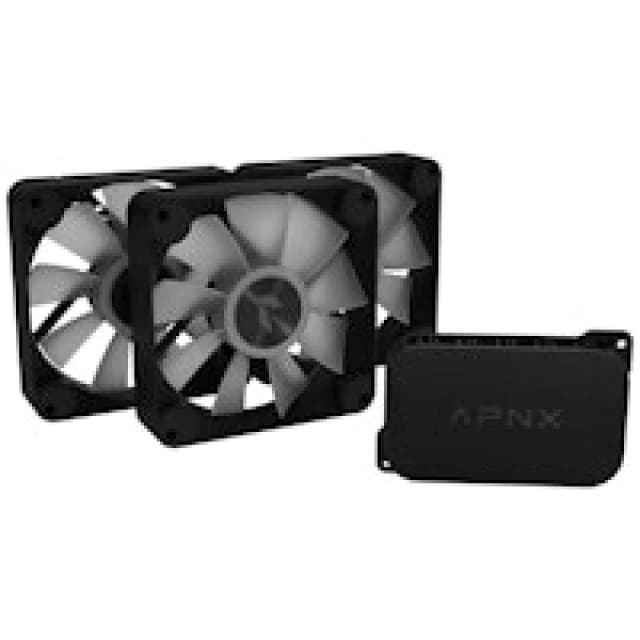 APNX FP1-R Performance ARGB 120mm PWM Triple Fan Pack - Black